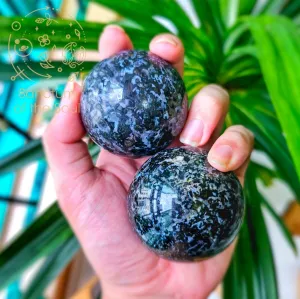 Mystical Merlinite (Indigo Gabbro) Spheres