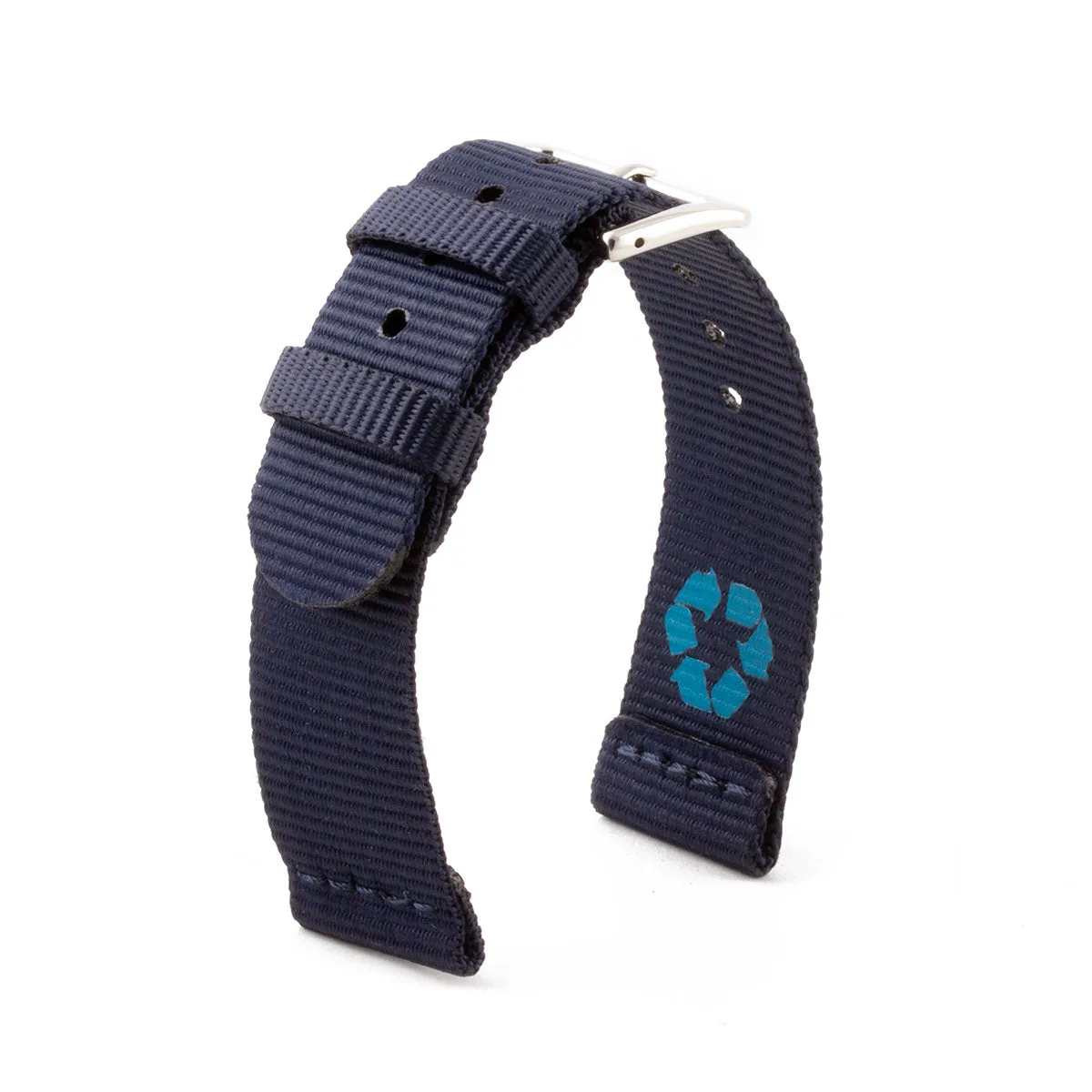 Natocean - Recycled-nylon 2 elements watch band (black, grey, white, beige, blue, brown, green, orange, yellow)