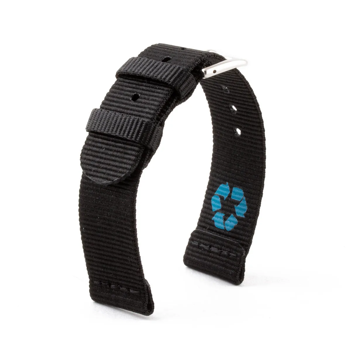 Natocean - Recycled-nylon 2 elements watch band (black, grey, white, beige, blue, brown, green, orange, yellow)