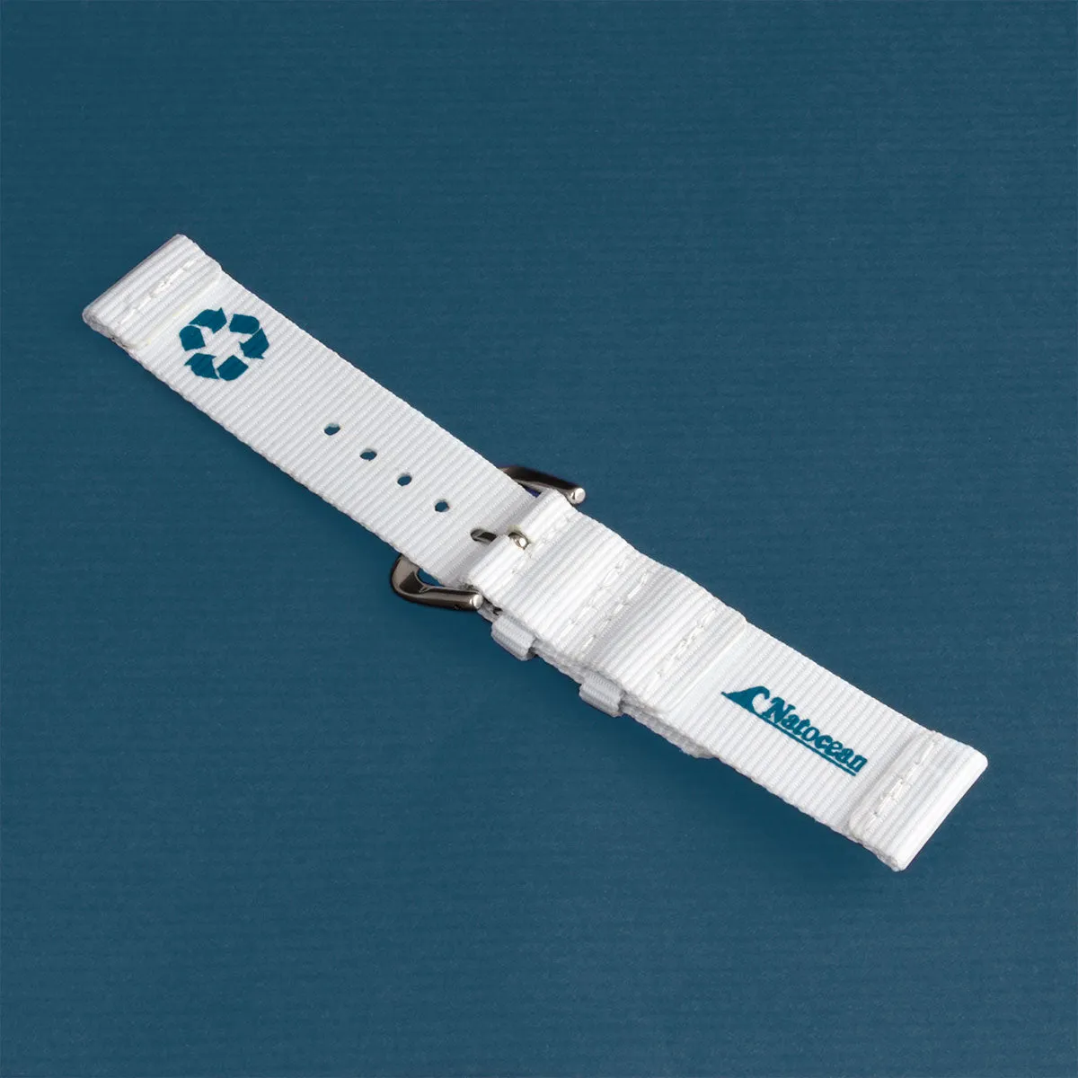 Natocean - Recycled-nylon 2 elements watch band (black, grey, white, beige, blue, brown, green, orange, yellow)