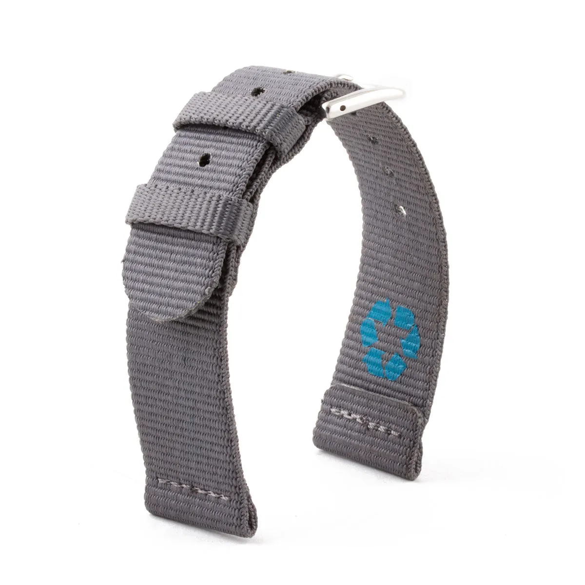 Natocean - Recycled-nylon 2 elements watch band (black, grey, white, beige, blue, brown, green, orange, yellow)