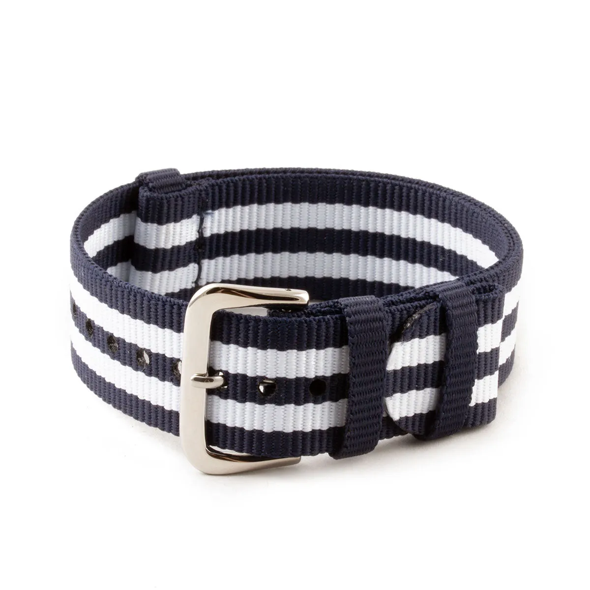 Natocean - Recycled-nylon nato strap (black, grey, white, beige, blue, brown, green, orange, yellow)