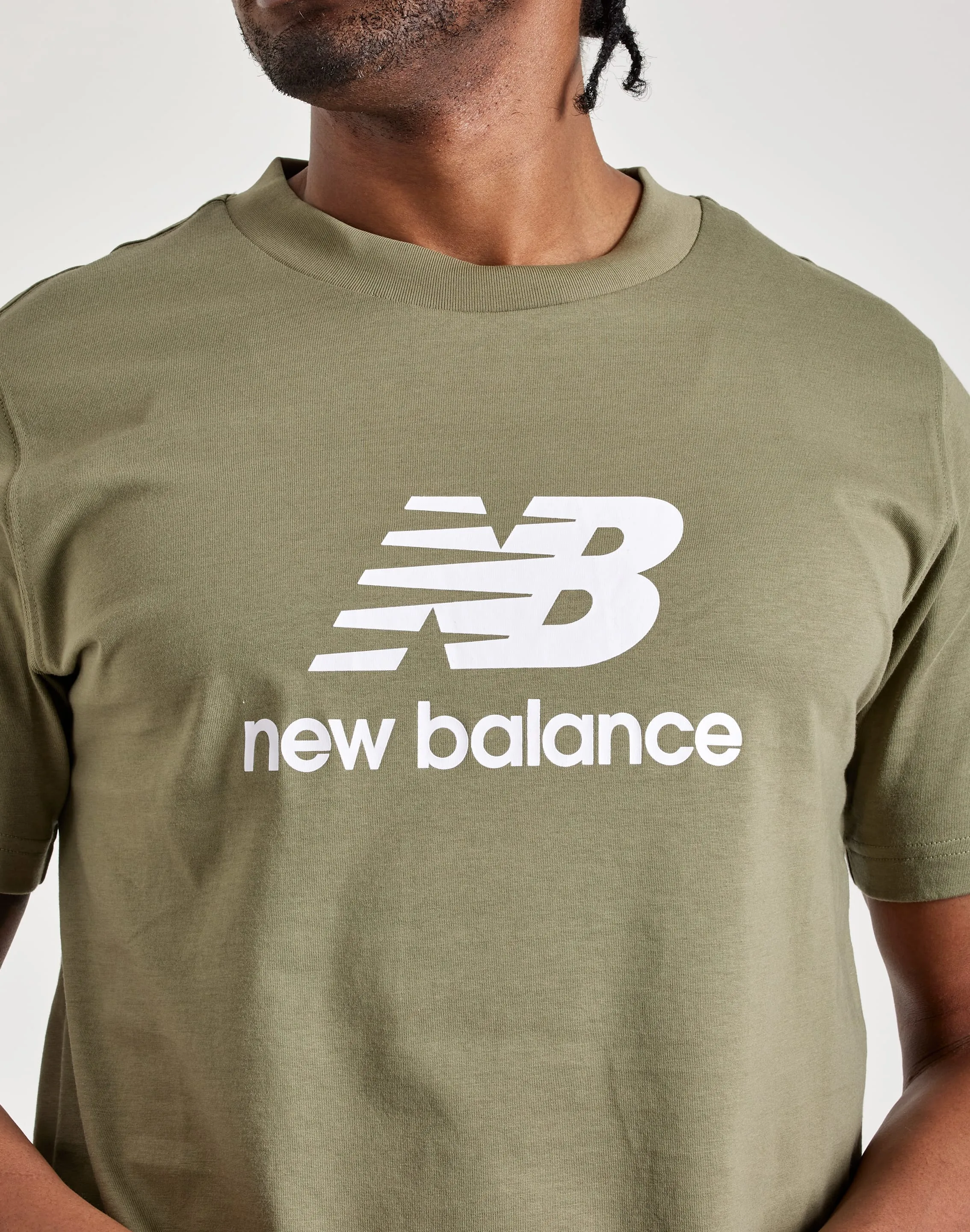 New Balance Essentials Stacked Logo Tee