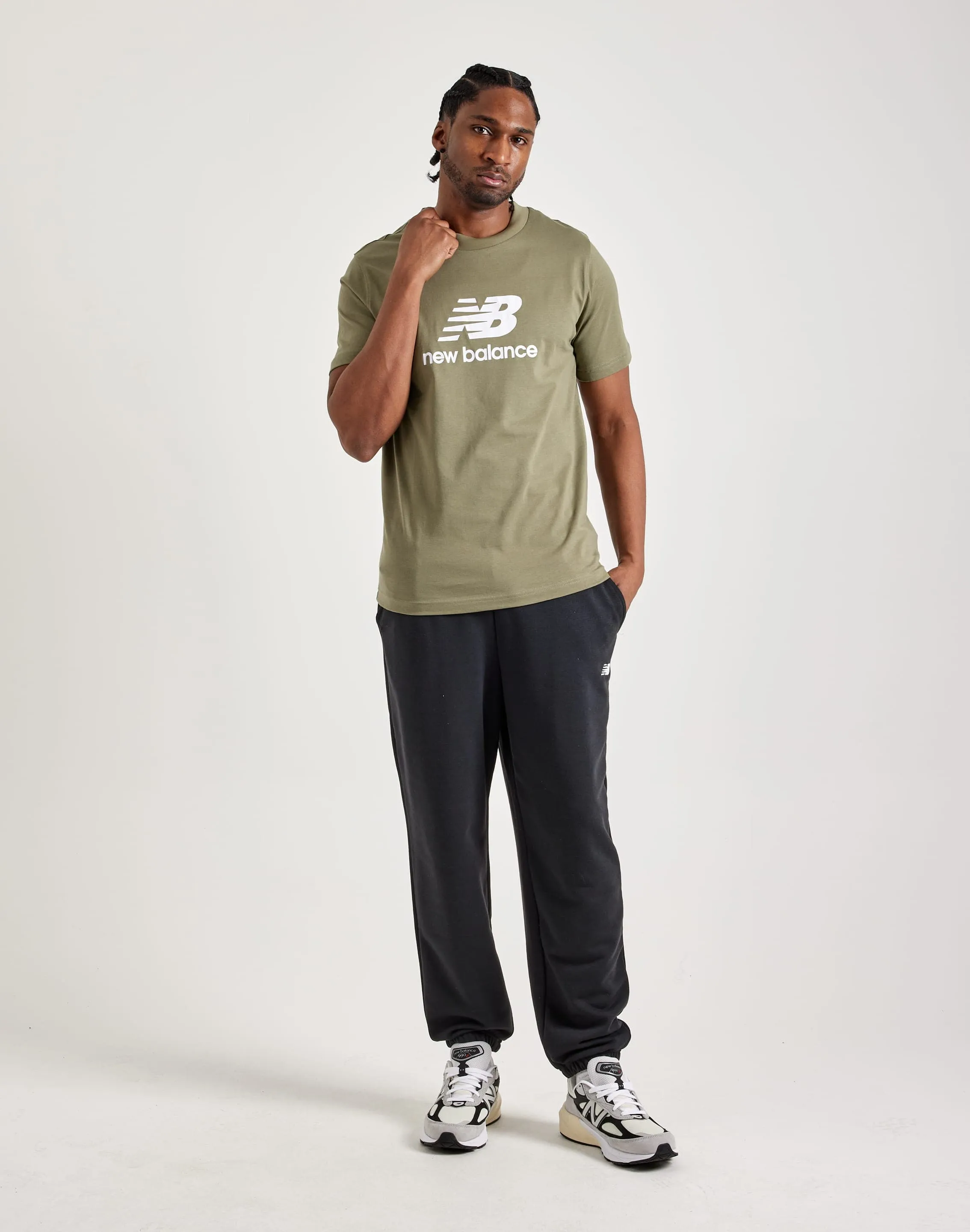 New Balance Essentials Stacked Logo Tee