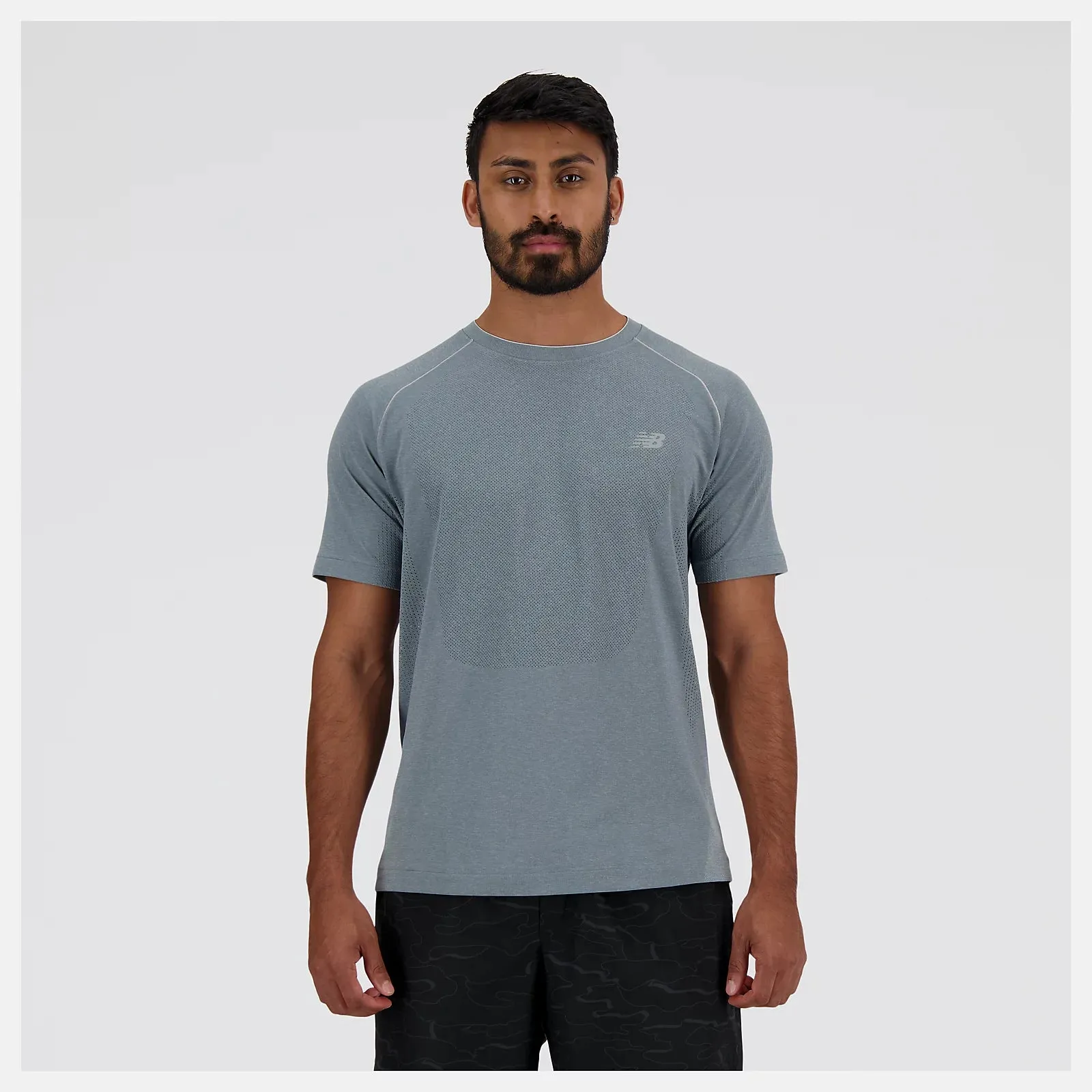 New Balance Knit T-Shirt - Athletic Grey - MEN New Balance