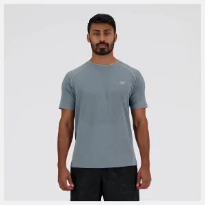 New Balance Knit T-Shirt - Athletic Grey - MEN New Balance