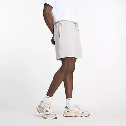 NEW BALANCE MEN'S ESSENTIALS FRENCH TERRY GREY SHORT