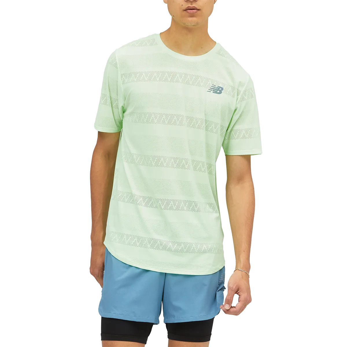 New Balance Men's Q Speed Jacquard Short Sleeve