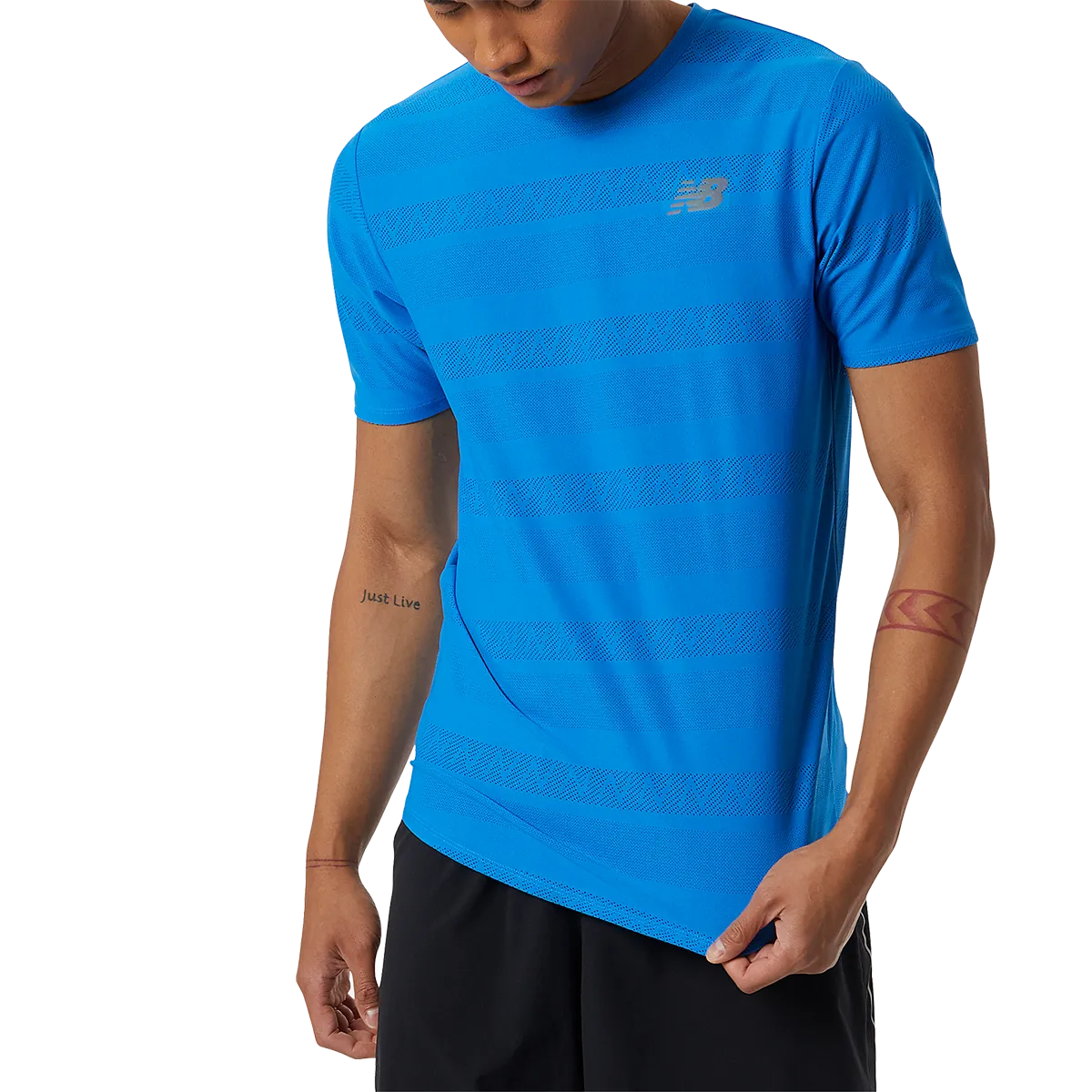 New Balance Men's Q Speed Jacquard Short Sleeve