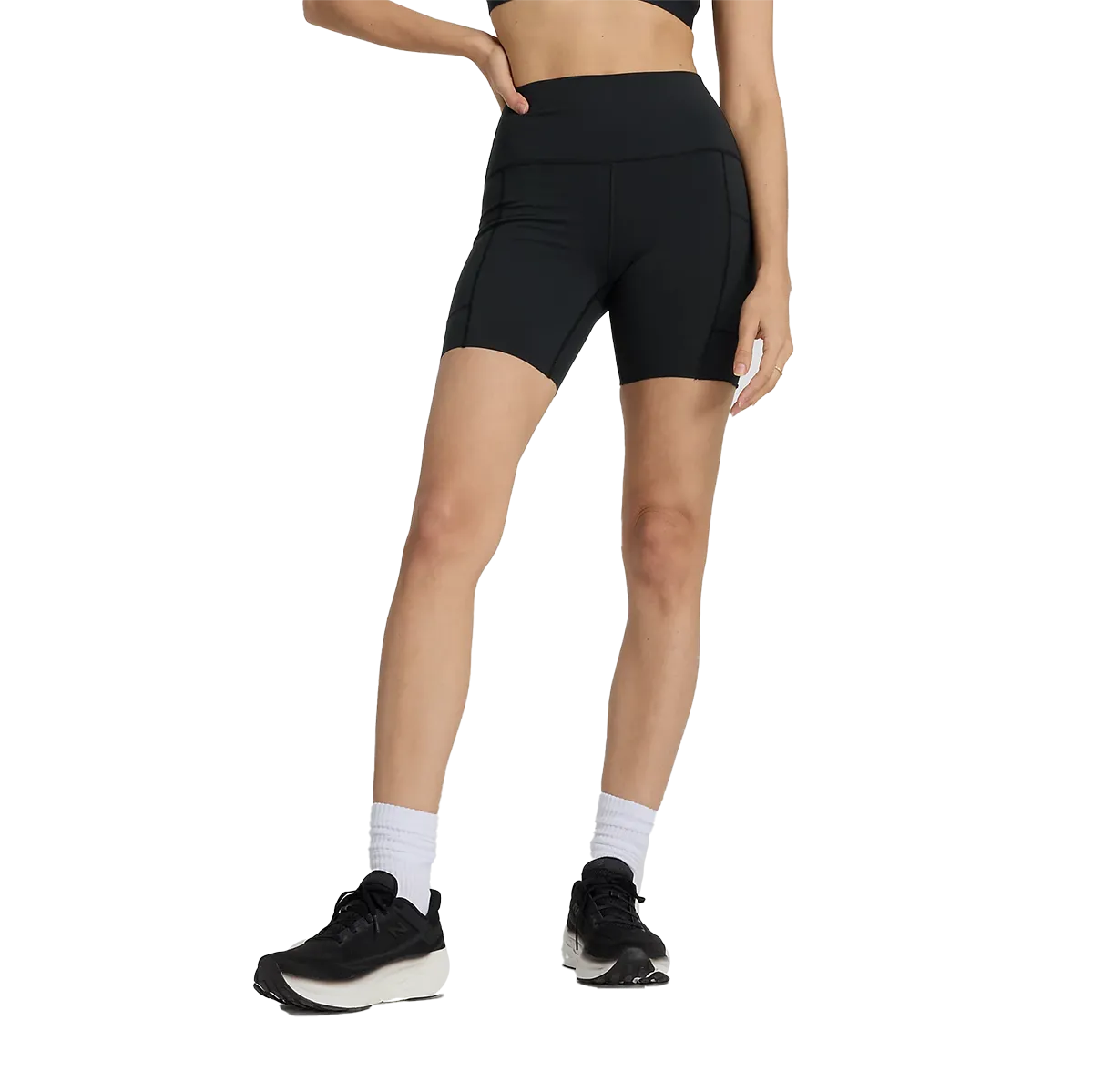 New Balance Sleek Pocket High Rise Short 6