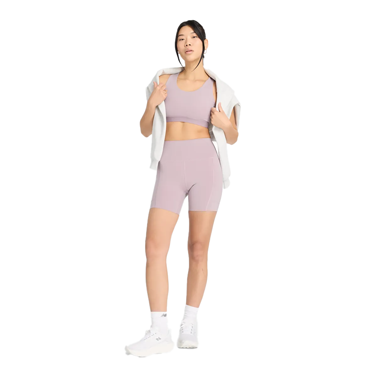 New Balance Sleek Pocket High Rise Short 6