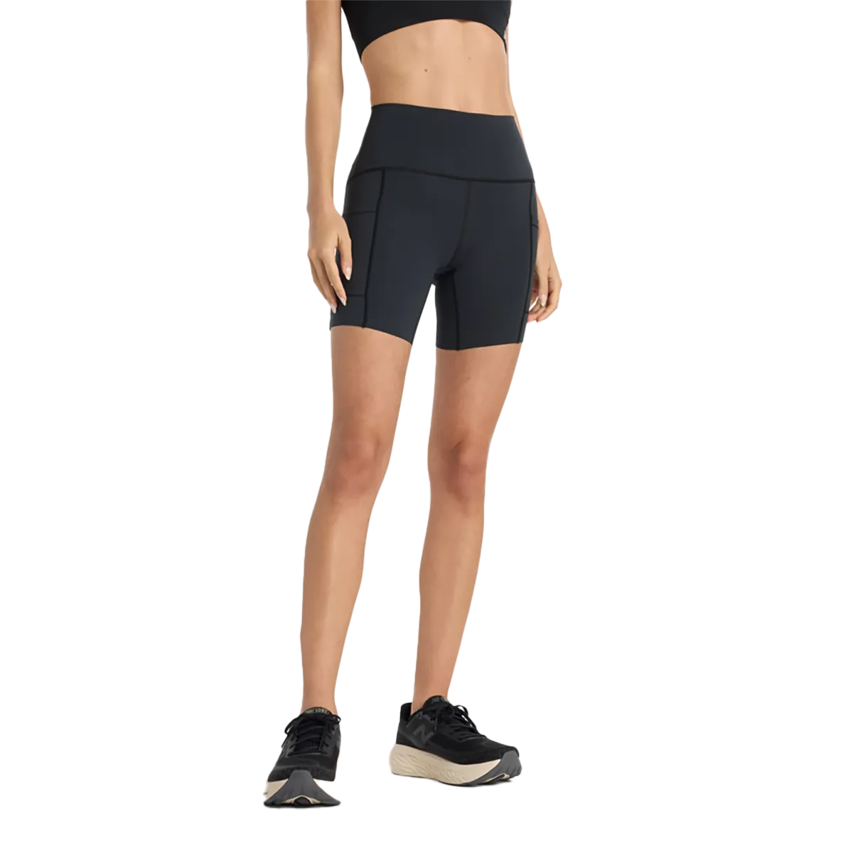 New Balance Sleek Pocket High Rise Short 6