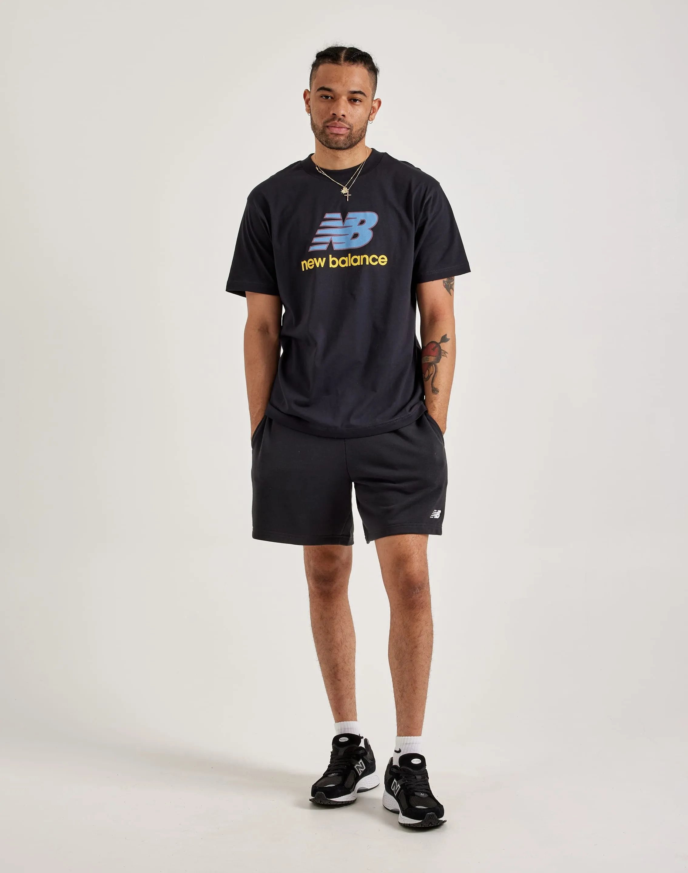 New Balance Stacked Logo Tee