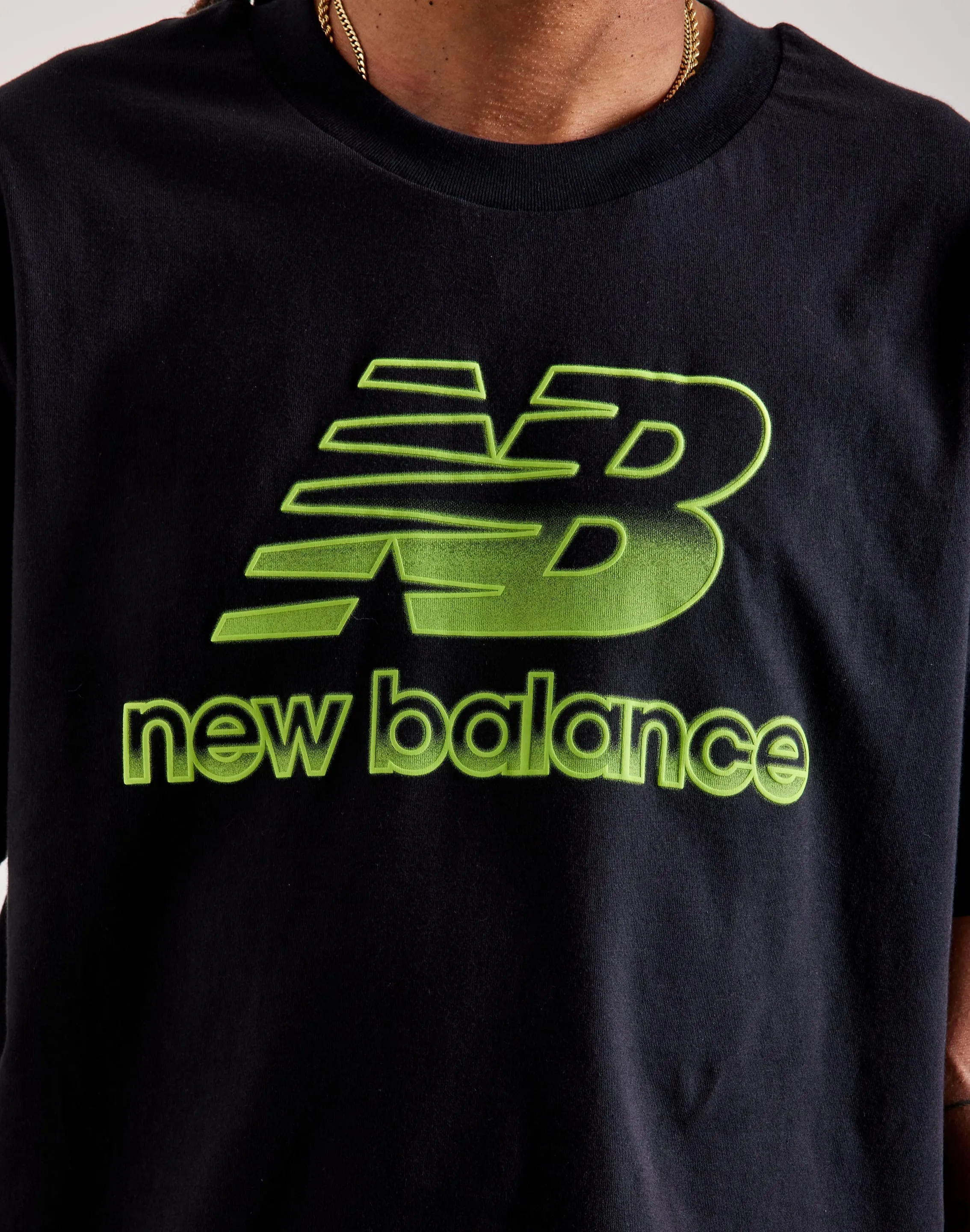 New Balance Stacked Logo Tee