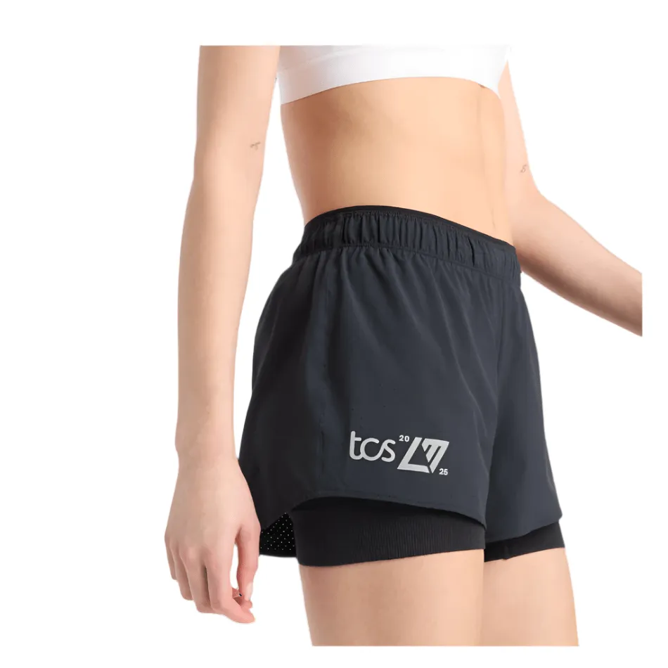 New Balance Women's 3" London Edition RC 2-in-1 Short in Black SS25