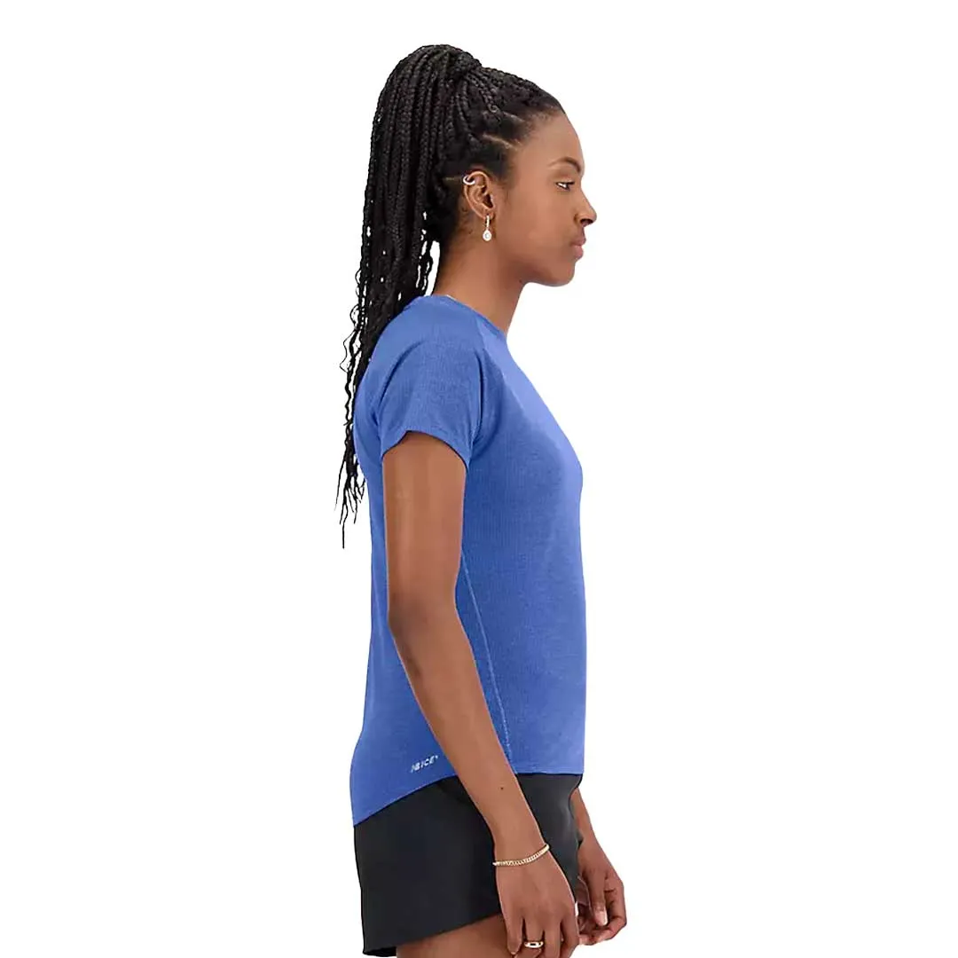 New Balance - Women's Printed Impact Run Short Sleeve T-Shirt (WT21263 MBH)