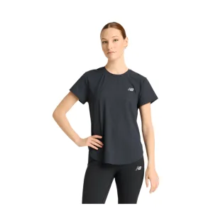 New Balance Women's Race Day Ultralight T-shirt in Black SS25