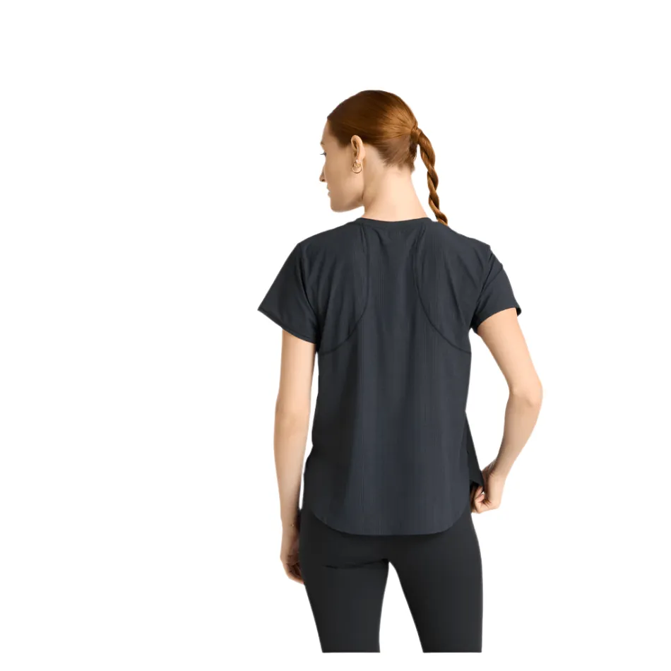 New Balance Women's Race Day Ultralight T-shirt in Black SS25
