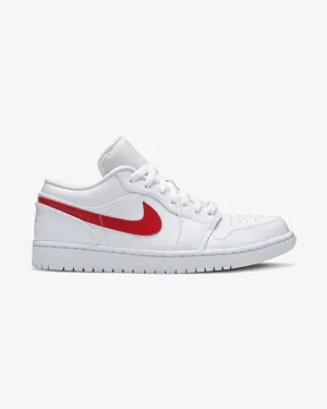NIKE AIR JORDAN1 LOW WHITE UNIVERSITY RED (NEW)
