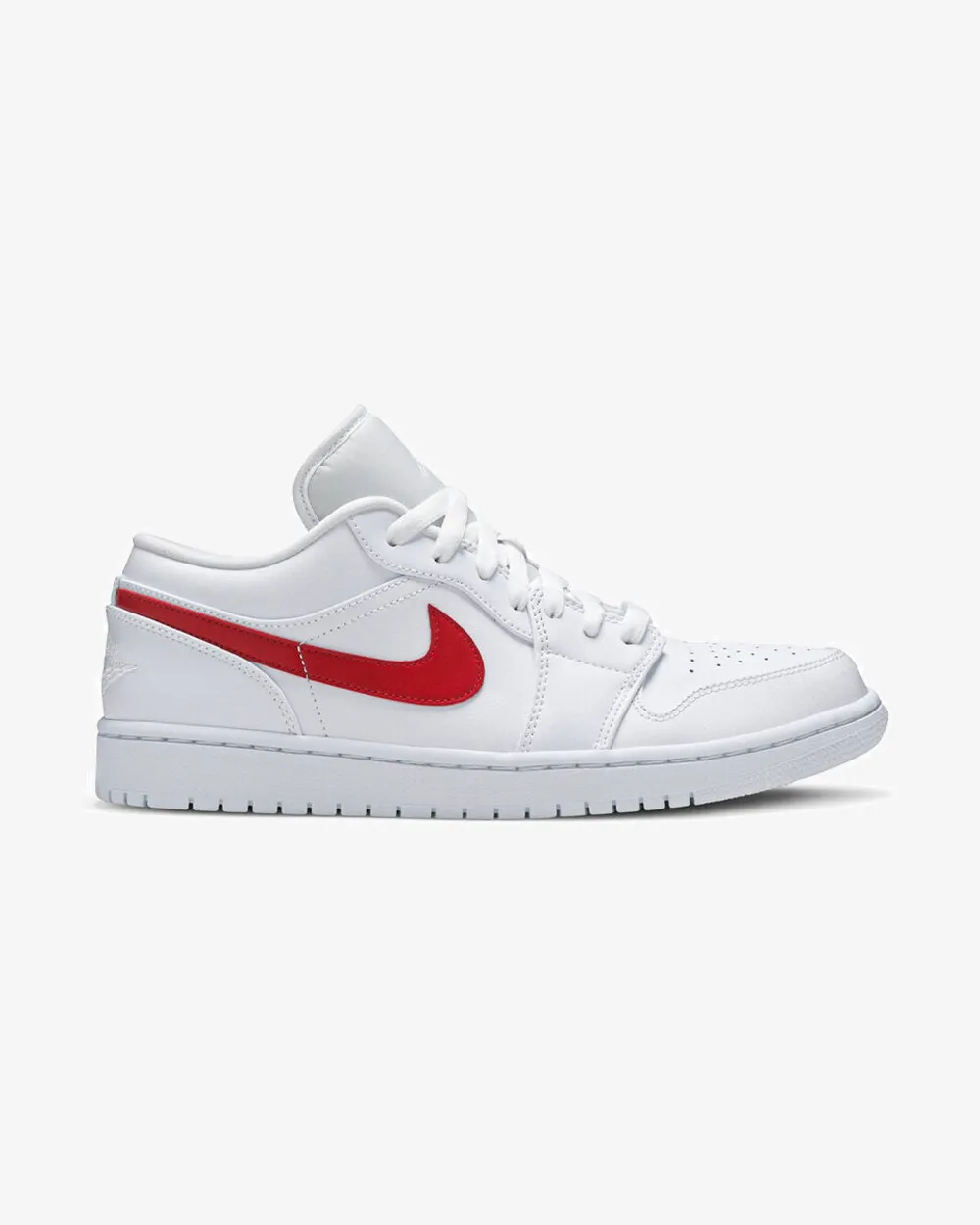 NIKE AIR JORDAN1 LOW WHITE UNIVERSITY RED (NEW)