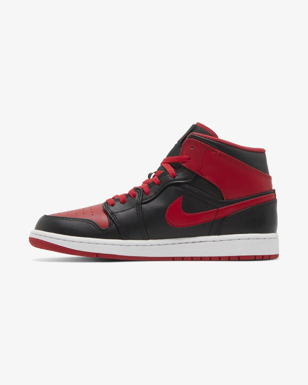 NIKE AIR JORDAN1 MID ALTERNATE BRED TOE 2022