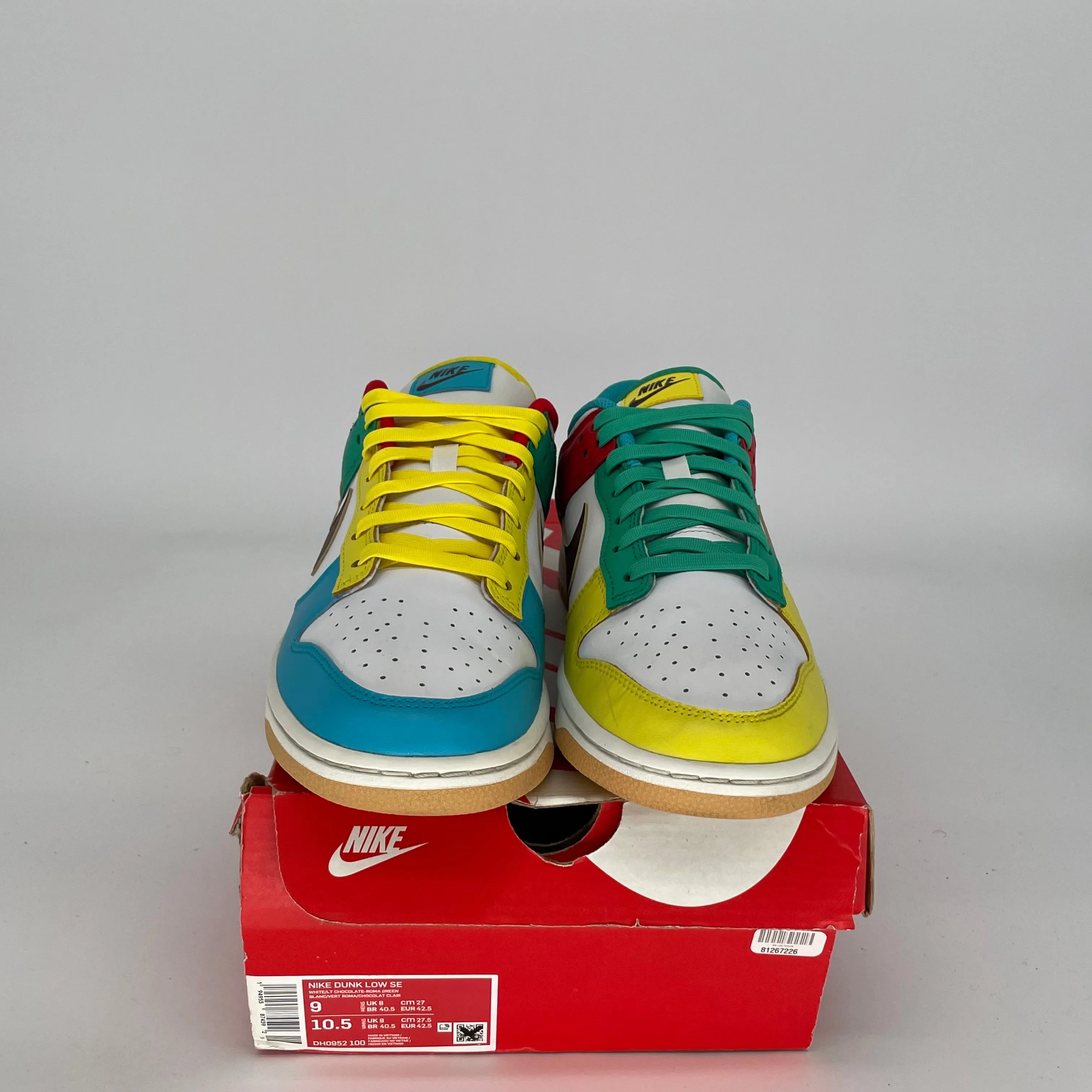 NIKE DUNK LOW FREE 99 WHITE SIZE 9 DH0952-100