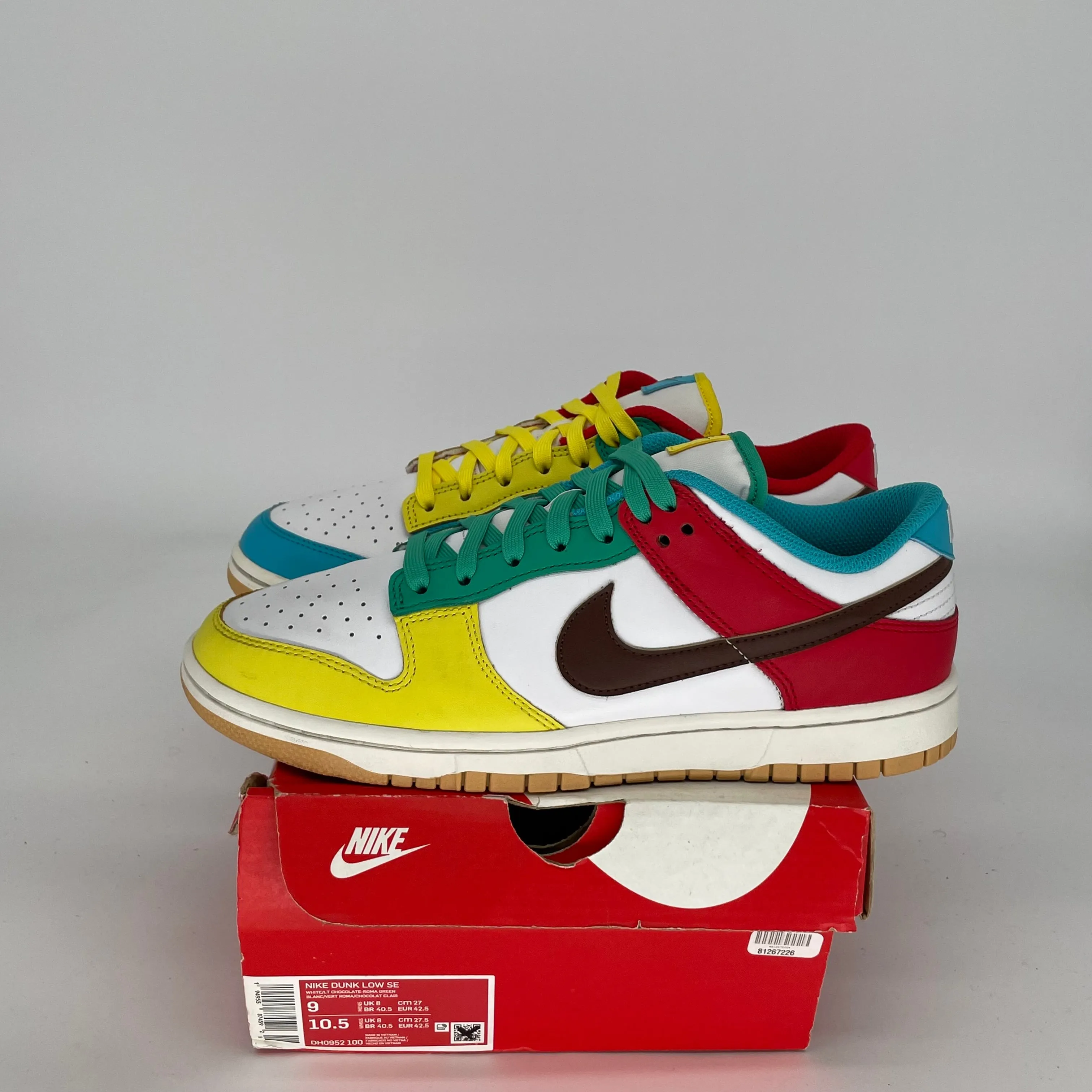 NIKE DUNK LOW FREE 99 WHITE SIZE 9 DH0952-100