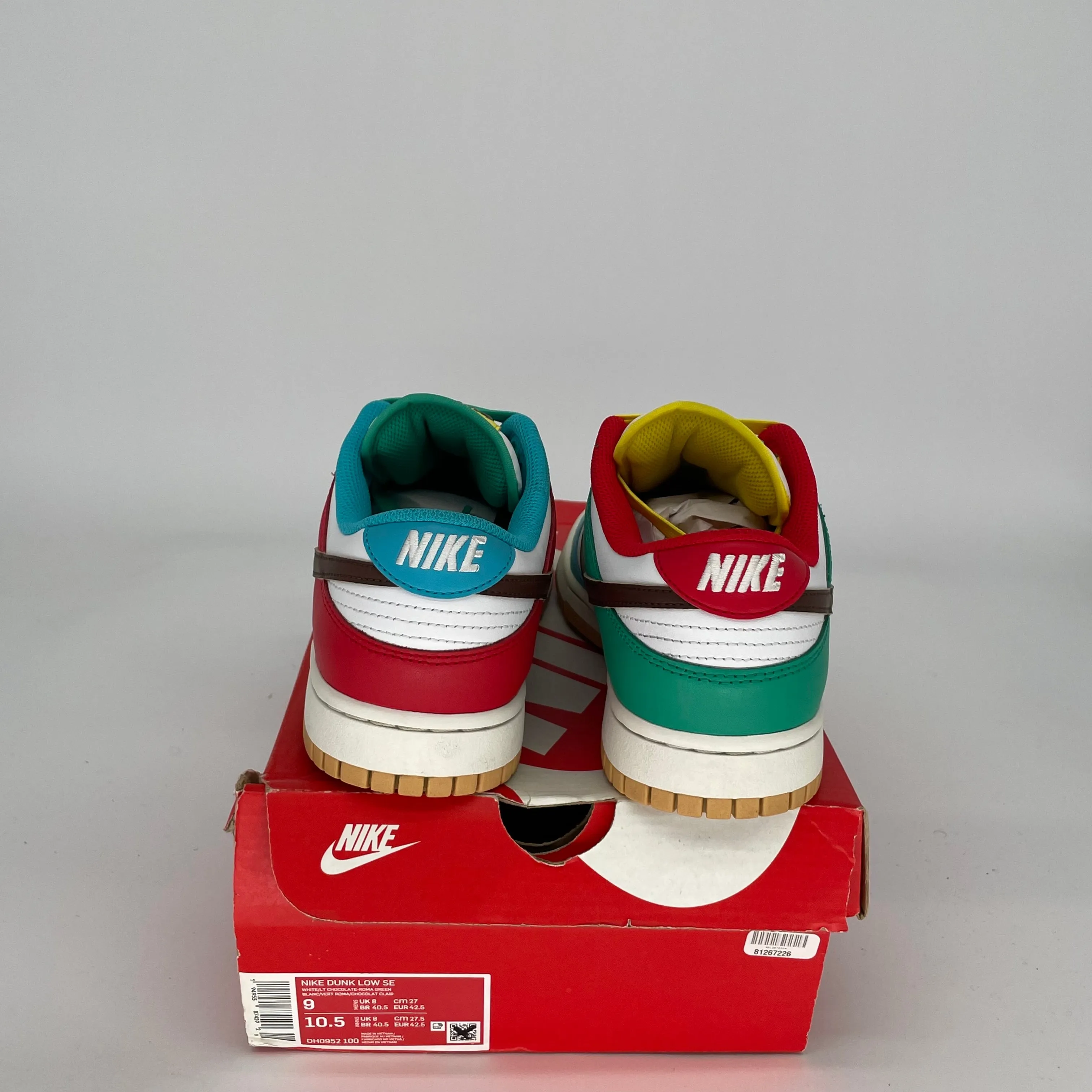 NIKE DUNK LOW FREE 99 WHITE SIZE 9 DH0952-100