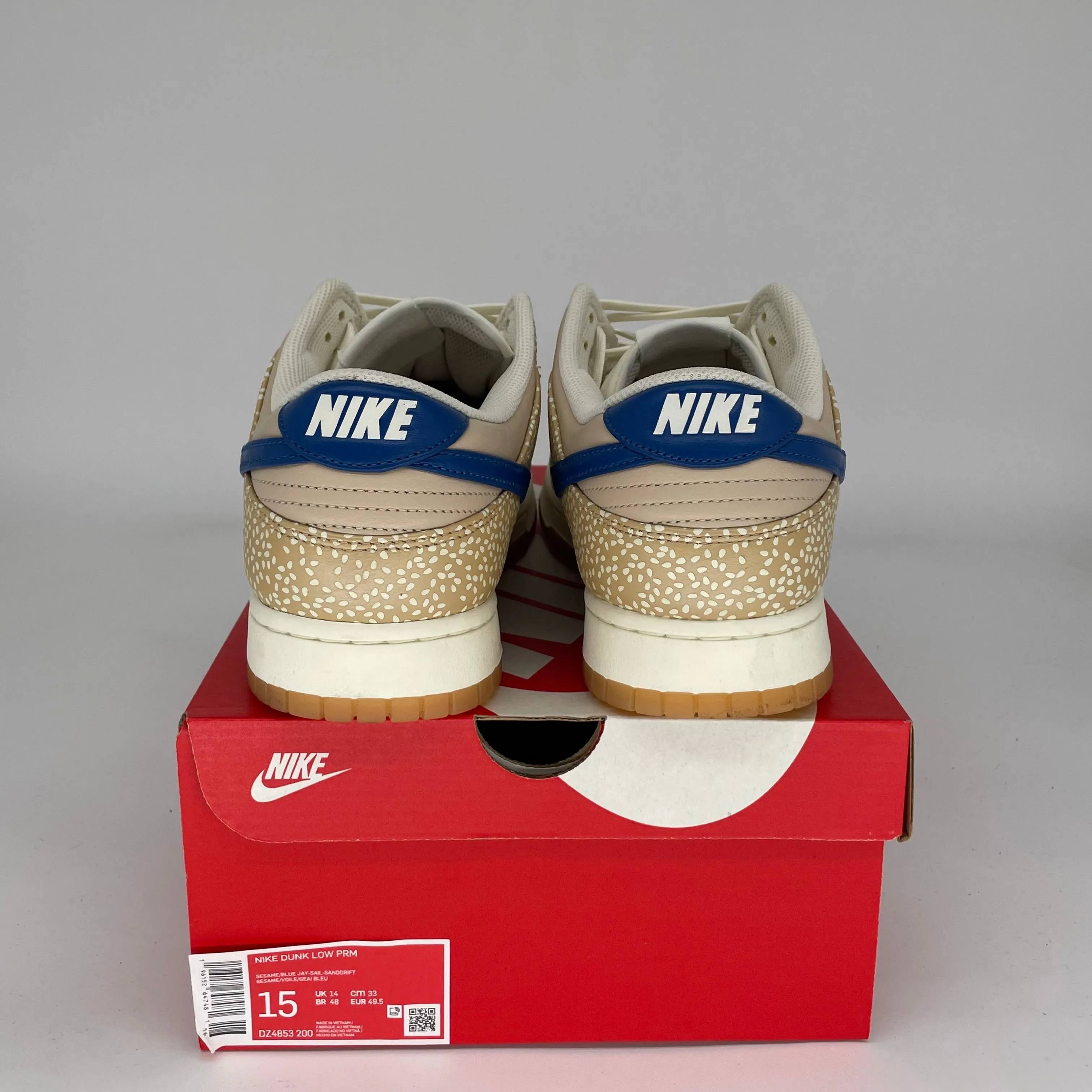 NIKE DUNK LOW MONTREAL BAGEL SESAME SIZE 15 DZ4853-200