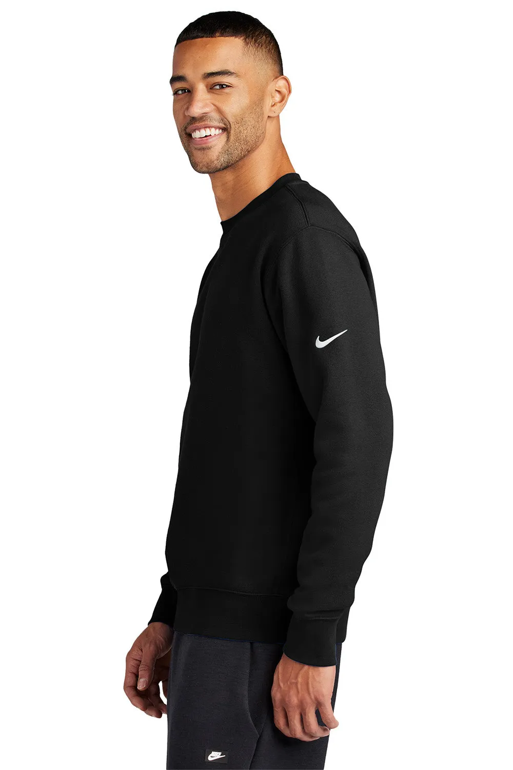 Nike Mens Club Fleece Crewneck Sweatshirt - Black