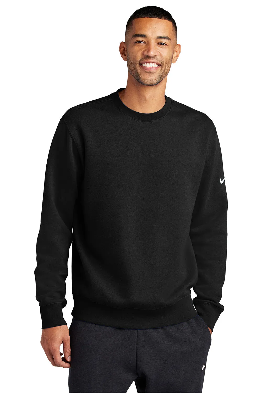 Nike Mens Club Fleece Crewneck Sweatshirt - Black