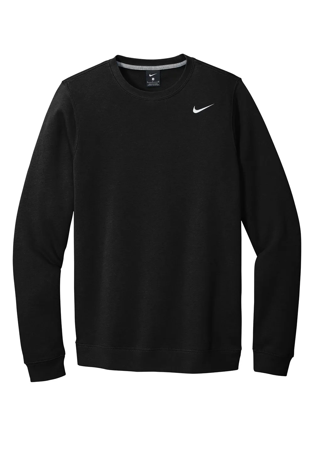 Nike Mens Club Fleece Crewneck Sweatshirt - Black