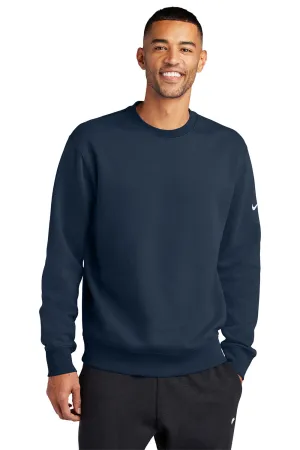 Nike Mens Club Fleece Crewneck Sweatshirt - Midnight Navy Blue