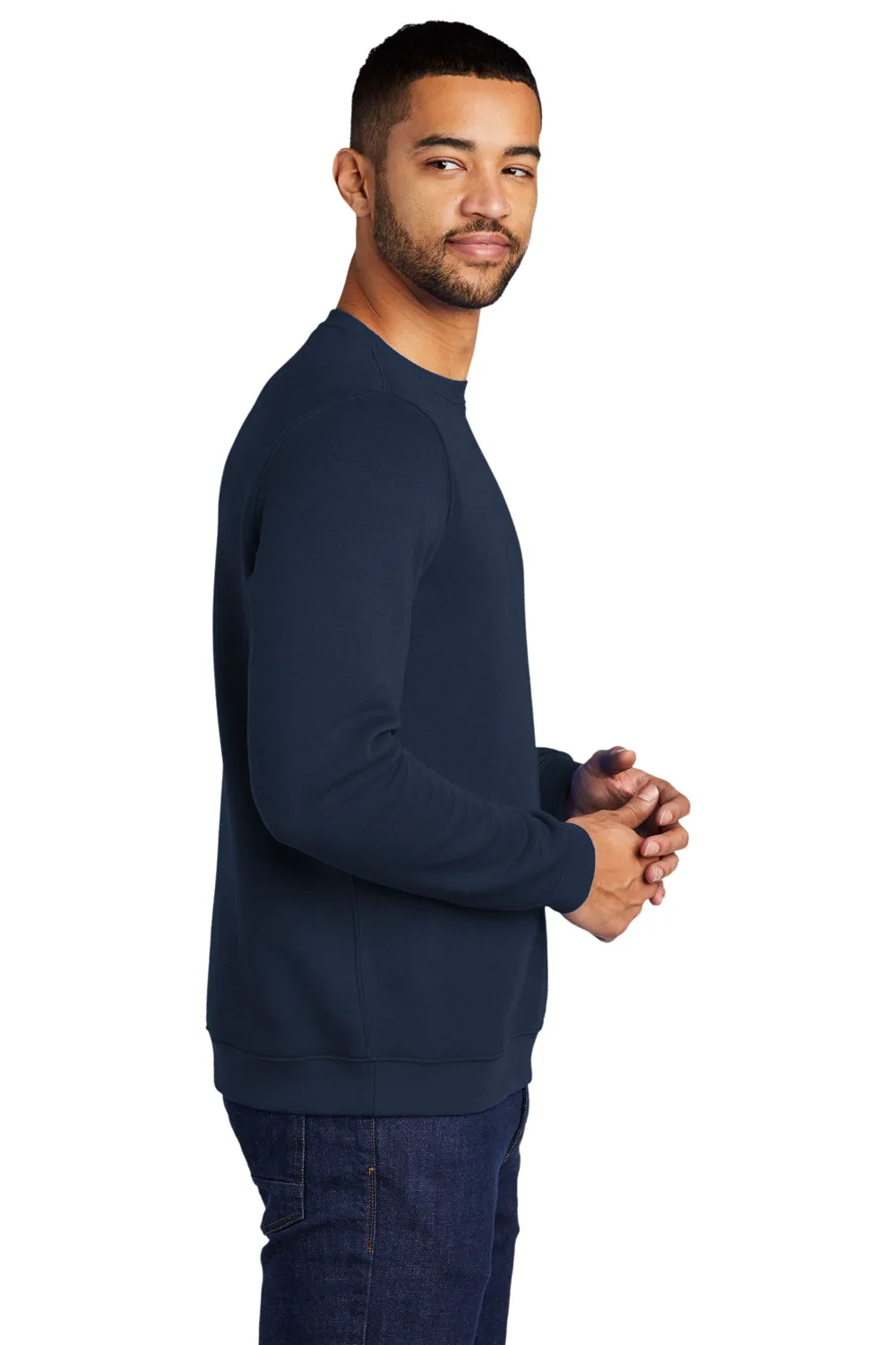 Nike Mens Club Fleece Crewneck Sweatshirt - Navy Blue