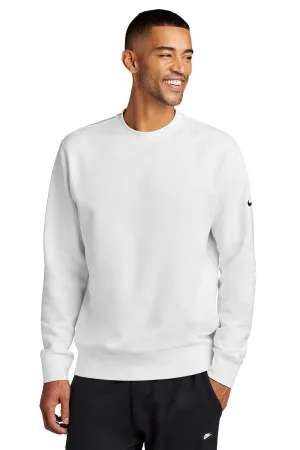 Nike Mens Club Fleece Crewneck Sweatshirt - White