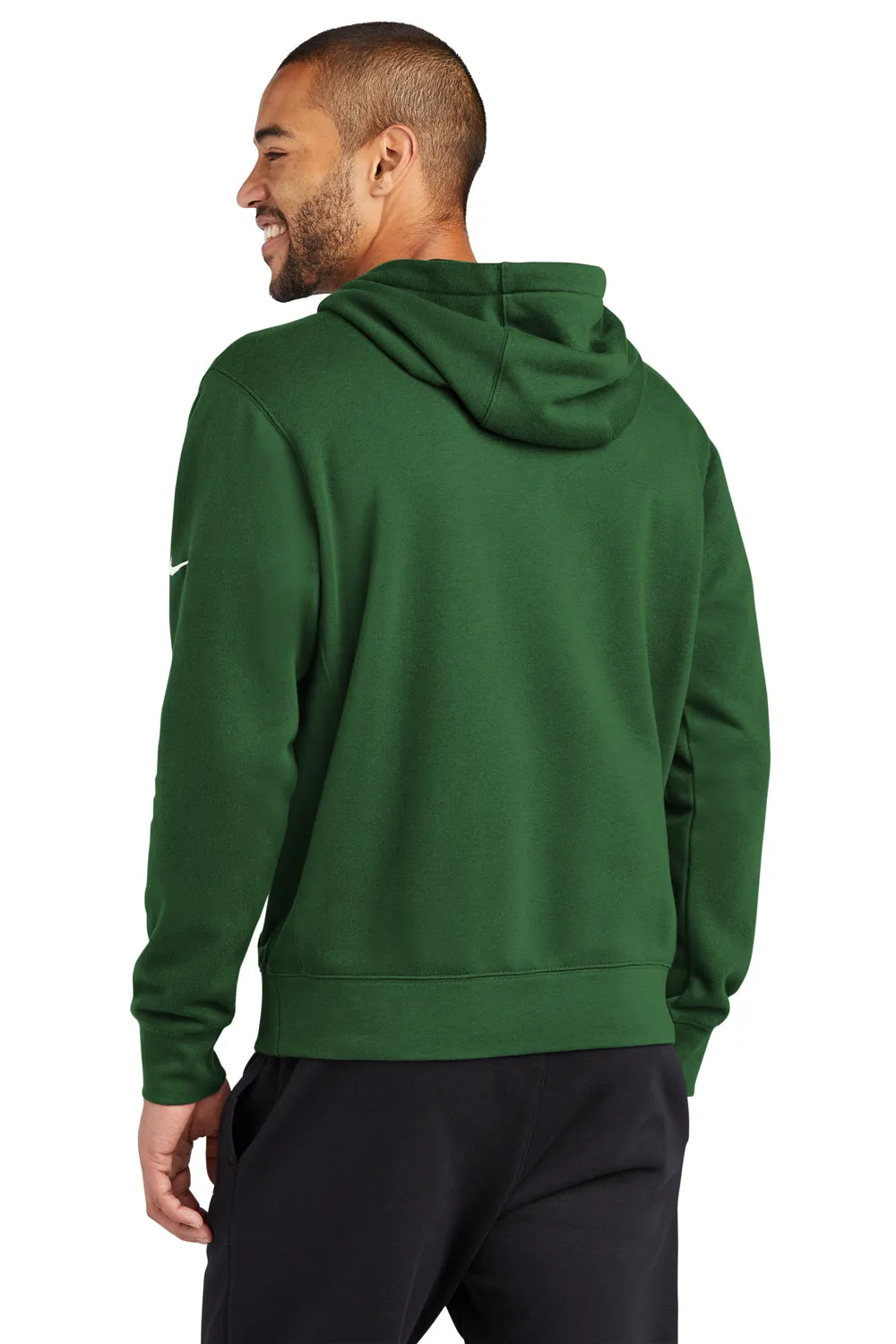 Nike Mens Club Fleece Hooded Sweatshirt Hoodie w/ Pouch Pocket - Gorge Green
