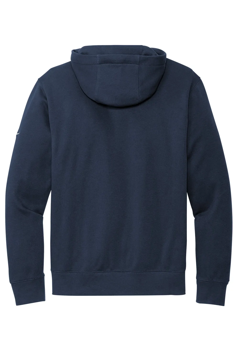 Nike Mens Club Fleece Hooded Sweatshirt Hoodie w/ Pouch Pocket - Midnight Navy Blue