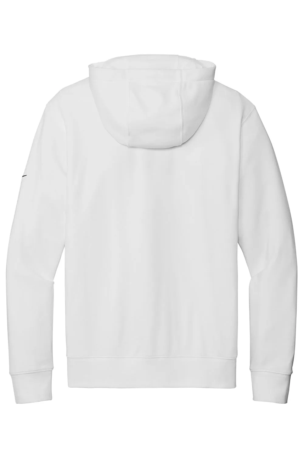 Nike Mens Club Fleece Hooded Sweatshirt Hoodie w/ Pouch Pocket - White