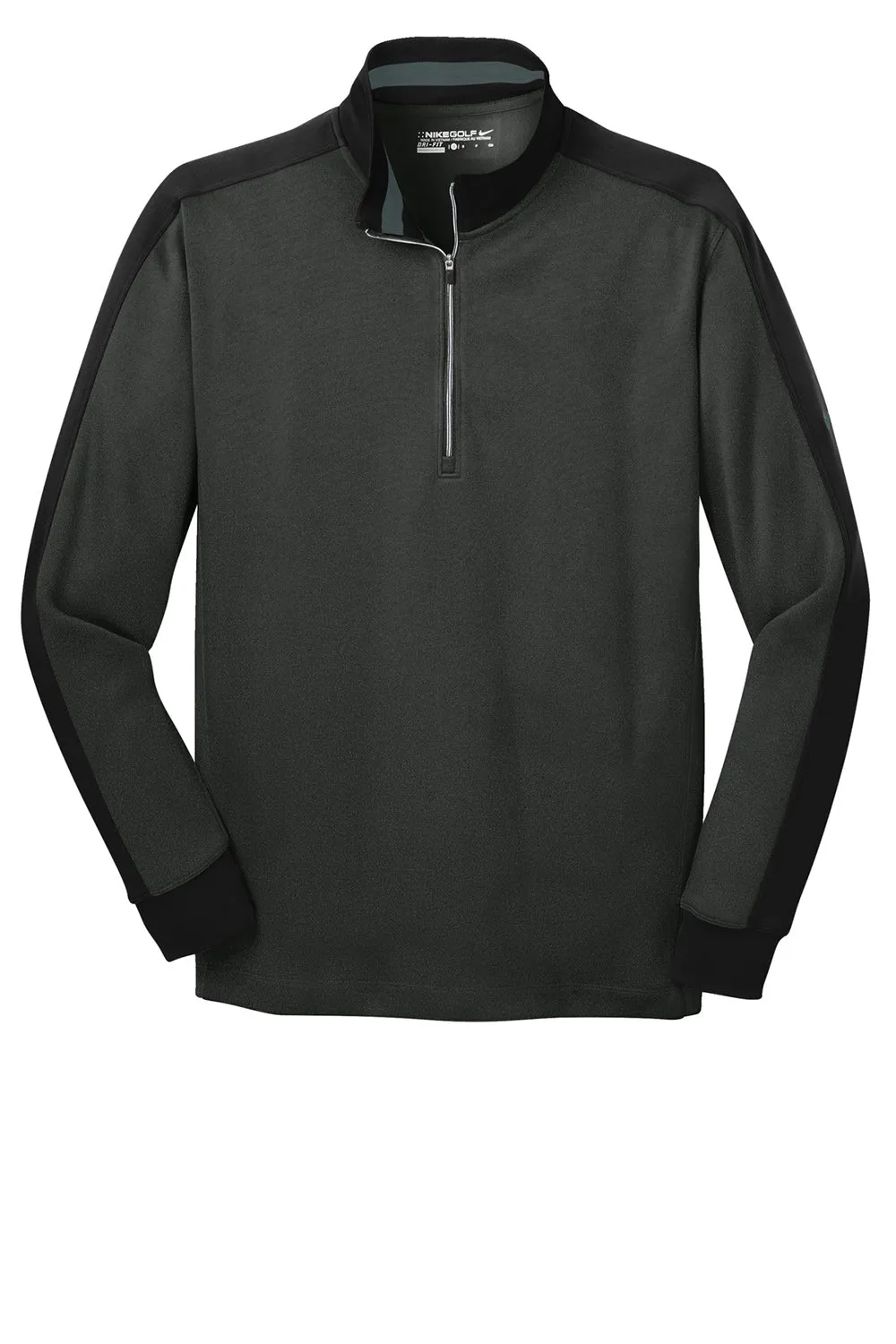 Nike Mens Dri-Fit Moisture Wicking 1/4 Zip Sweatshirt - Anthracite Grey/Black  Best hot sale Clothing Nike