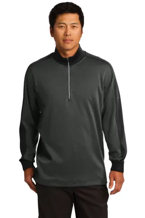 Nike Mens Dri-Fit Moisture Wicking 1/4 Zip Sweatshirt - Anthracite Grey/Black  Best hot sale Clothing Nike