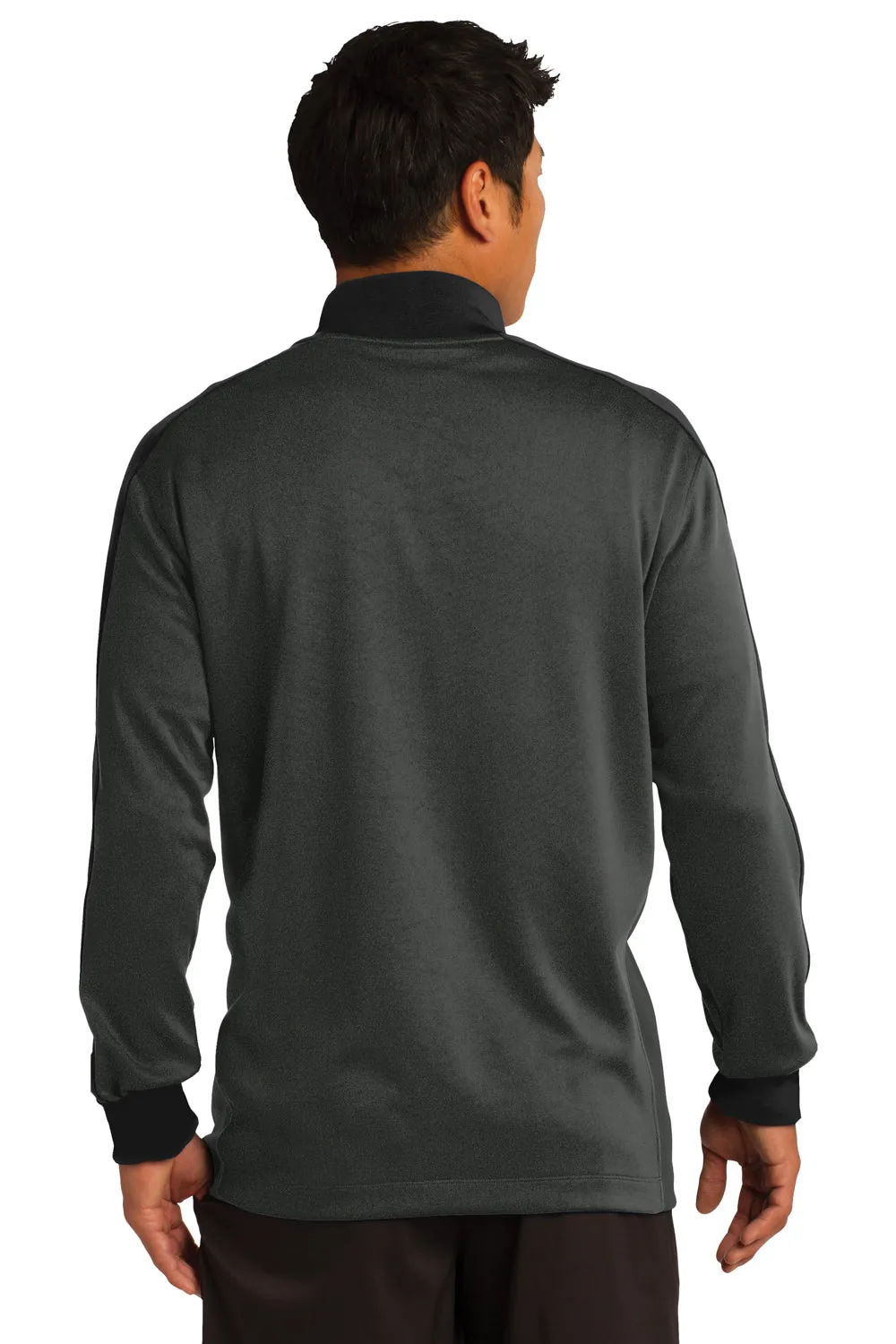 Nike Mens Dri-Fit Moisture Wicking 1/4 Zip Sweatshirt - Anthracite Grey/Black  Best hot sale Clothing Nike