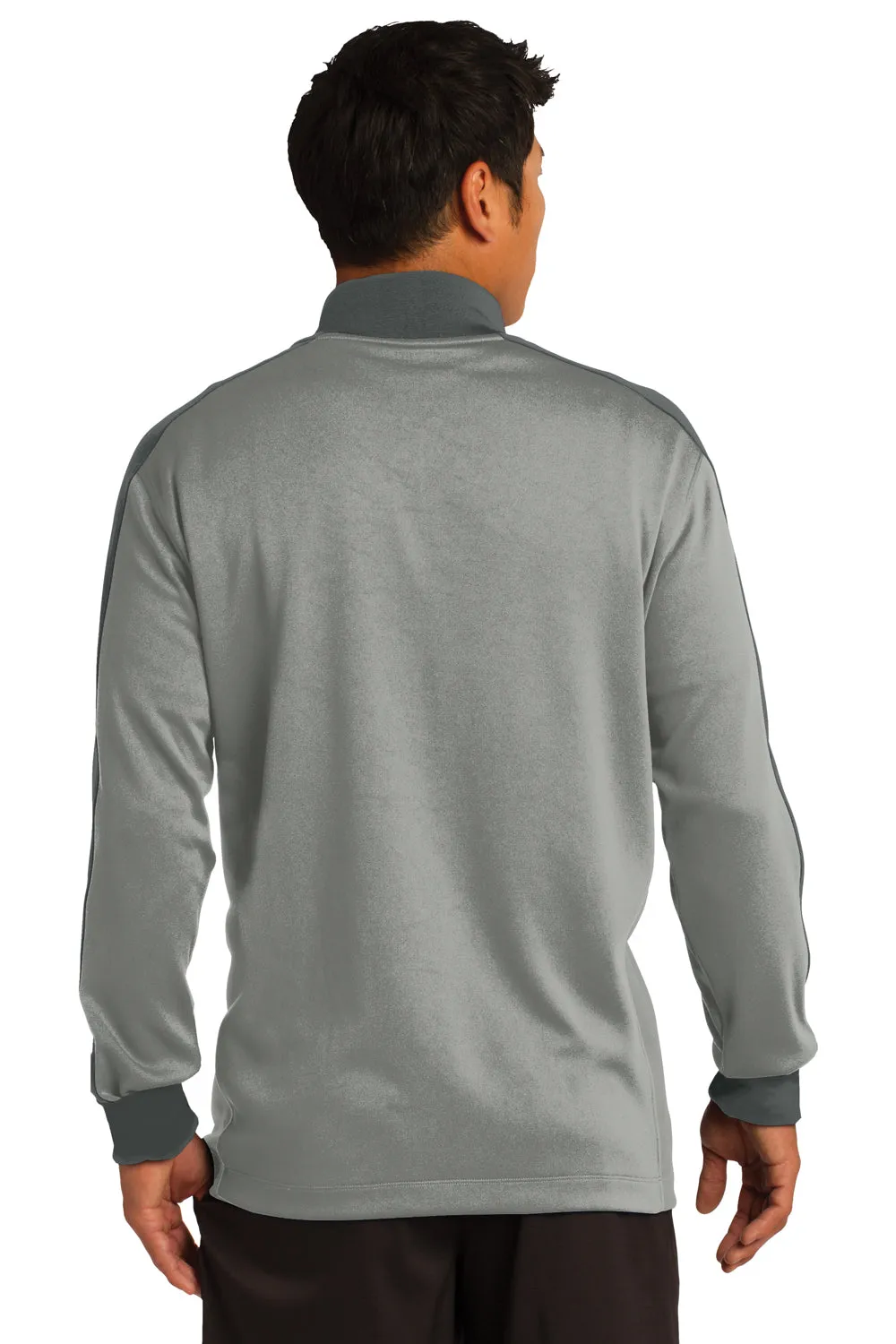 Nike Mens Dri-Fit Moisture Wicking 1/4 Zip Sweatshirt - Heather Grey/Dark Grey  Best hot sale Clothing Nike