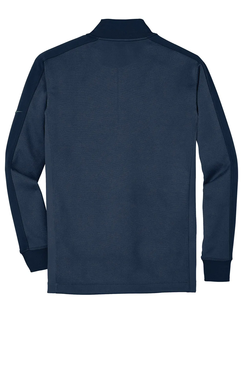 Nike Mens Dri-Fit Moisture Wicking 1/4 Zip Sweatshirt - Heather Navy Blue/Navy Blue  Best hot sale Clothing Nike