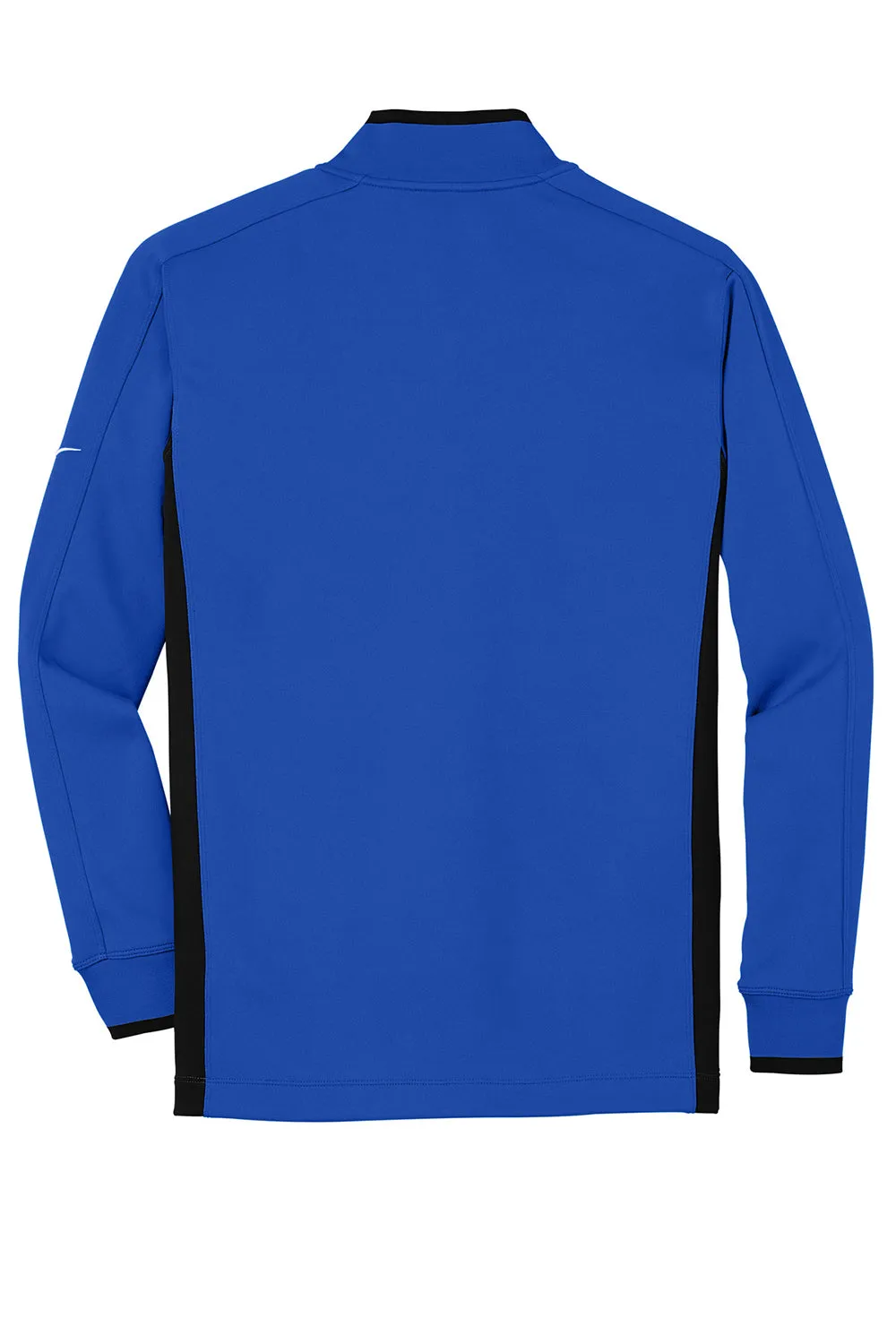 Nike Mens Dri-Fit Moisture Wicking 1/4 Zip Sweatshirt - Royal Blue/Black/White  Best hot sale Clothing Nike