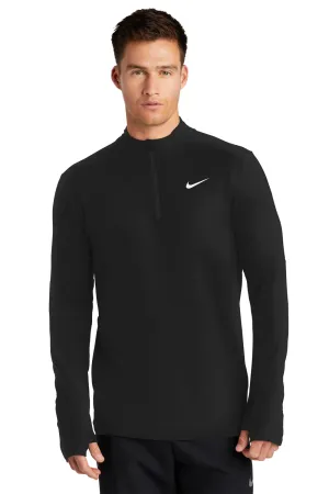 Nike Mens Element Dri-Fit Moisture Wicking 1/4 Zip Sweatshirt - Black