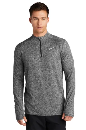Nike Mens Element Dri-Fit Moisture Wicking 1/4 Zip Sweatshirt - Heather Black