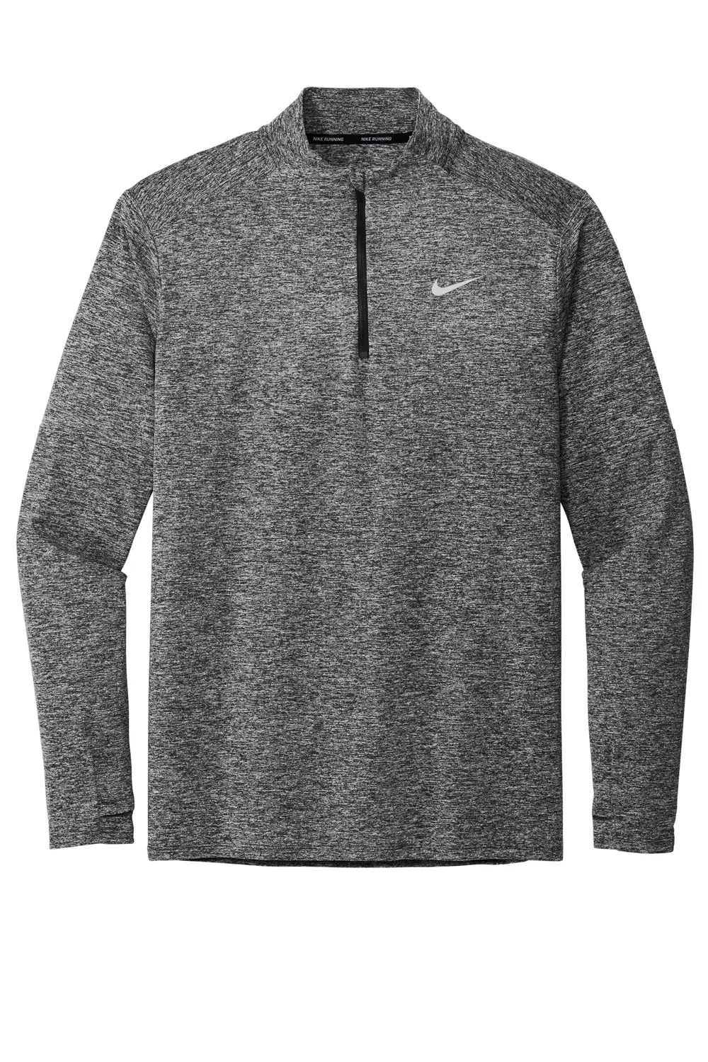 Nike Mens Element Dri-Fit Moisture Wicking 1/4 Zip Sweatshirt - Heather Black