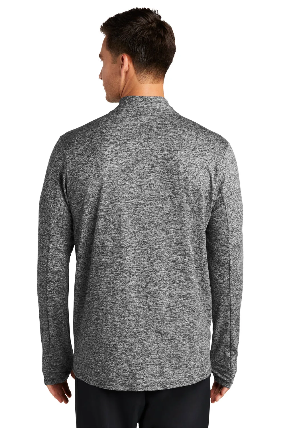 Nike Mens Element Dri-Fit Moisture Wicking 1/4 Zip Sweatshirt - Heather Black