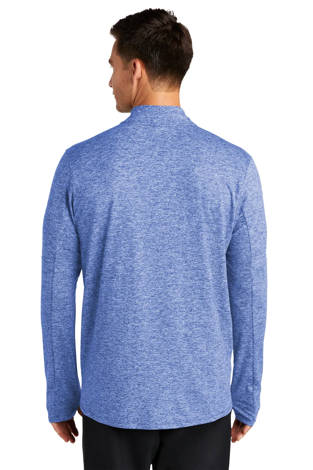 Nike Mens Element Dri-Fit Moisture Wicking 1/4 Zip Sweatshirt - Heather Royal Blue