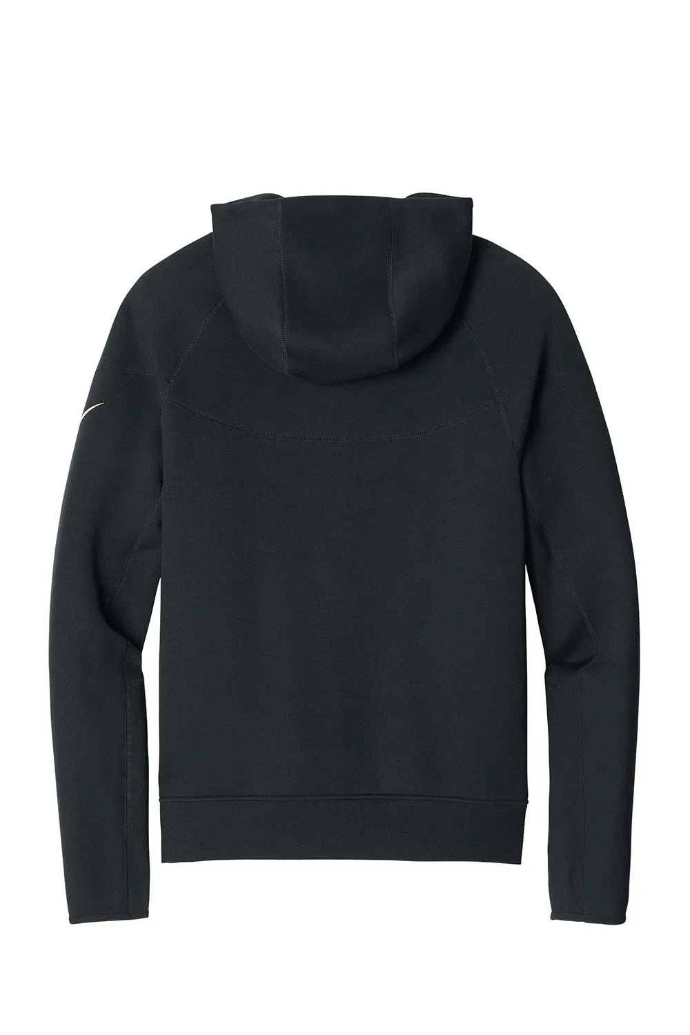 Nike Mens Tech Fleece Full Zip Hooded Sweatshirt Hoodie w/ Pockets - Black